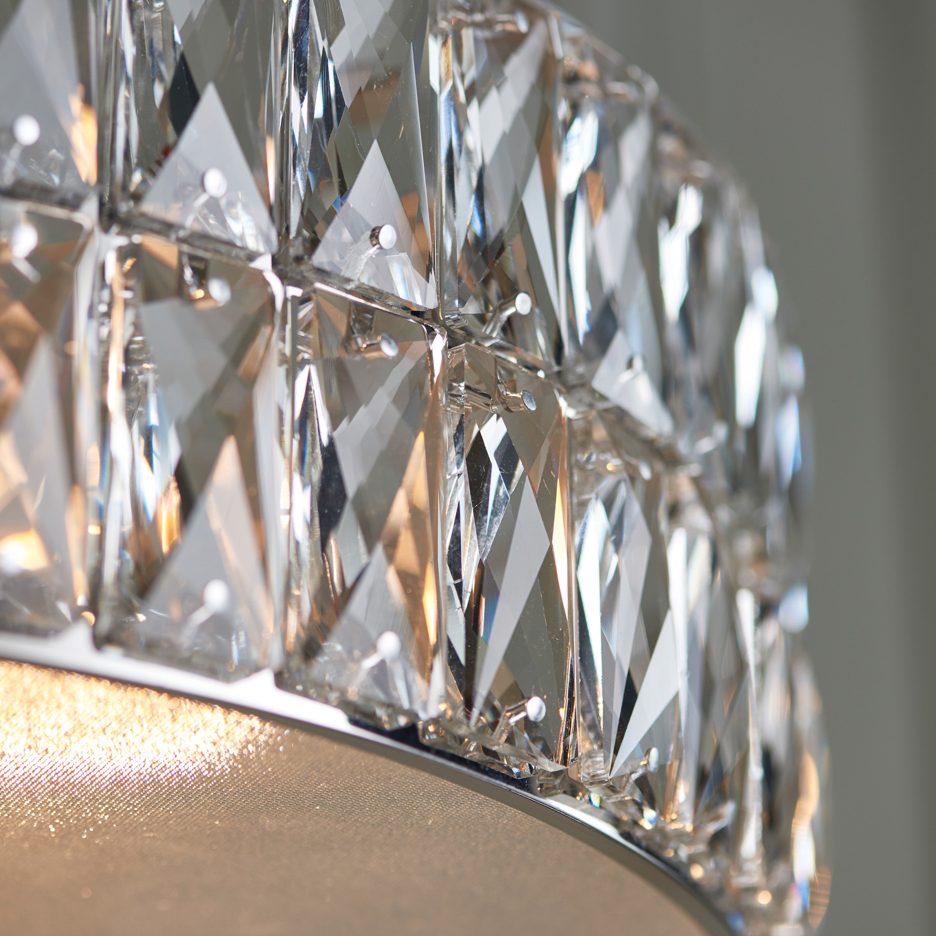 Bostani Round Crystal Glass Pendant Light